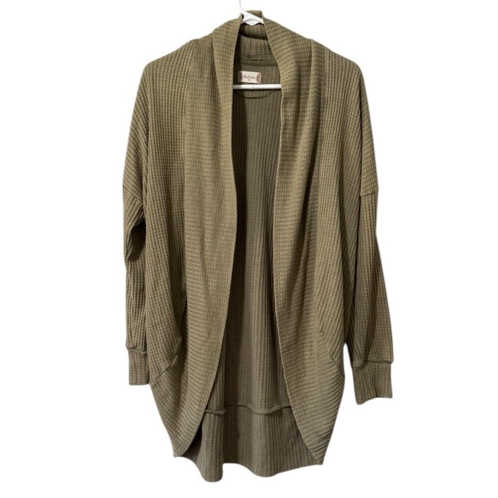Altar'd State Cardigan Sweater Open Front Women Size XS Ribbed Knit Long Sleeve